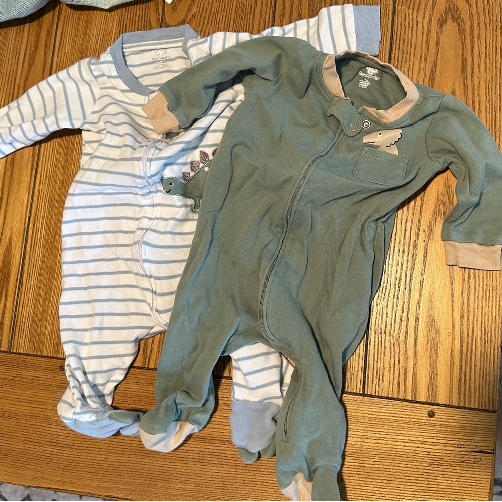 Striped and Solid Kids One Piece Set